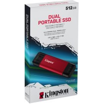 Kingston 512GB Dual USB-A/C Portable - Up to 1050 MB/s - USB 3.2 Gen 2 — Buy in Cyprus with Fast Delivery