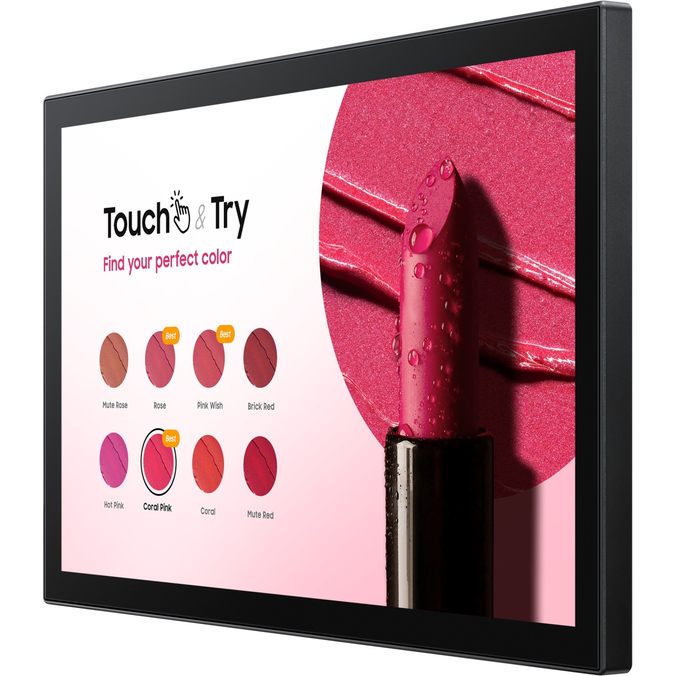 Samsung LED Interactive Digital Signage - QB13C-T - 33 cm (13'), with touchscreen (Multi-Touch), Tizen OS, 1080p 1920x1080