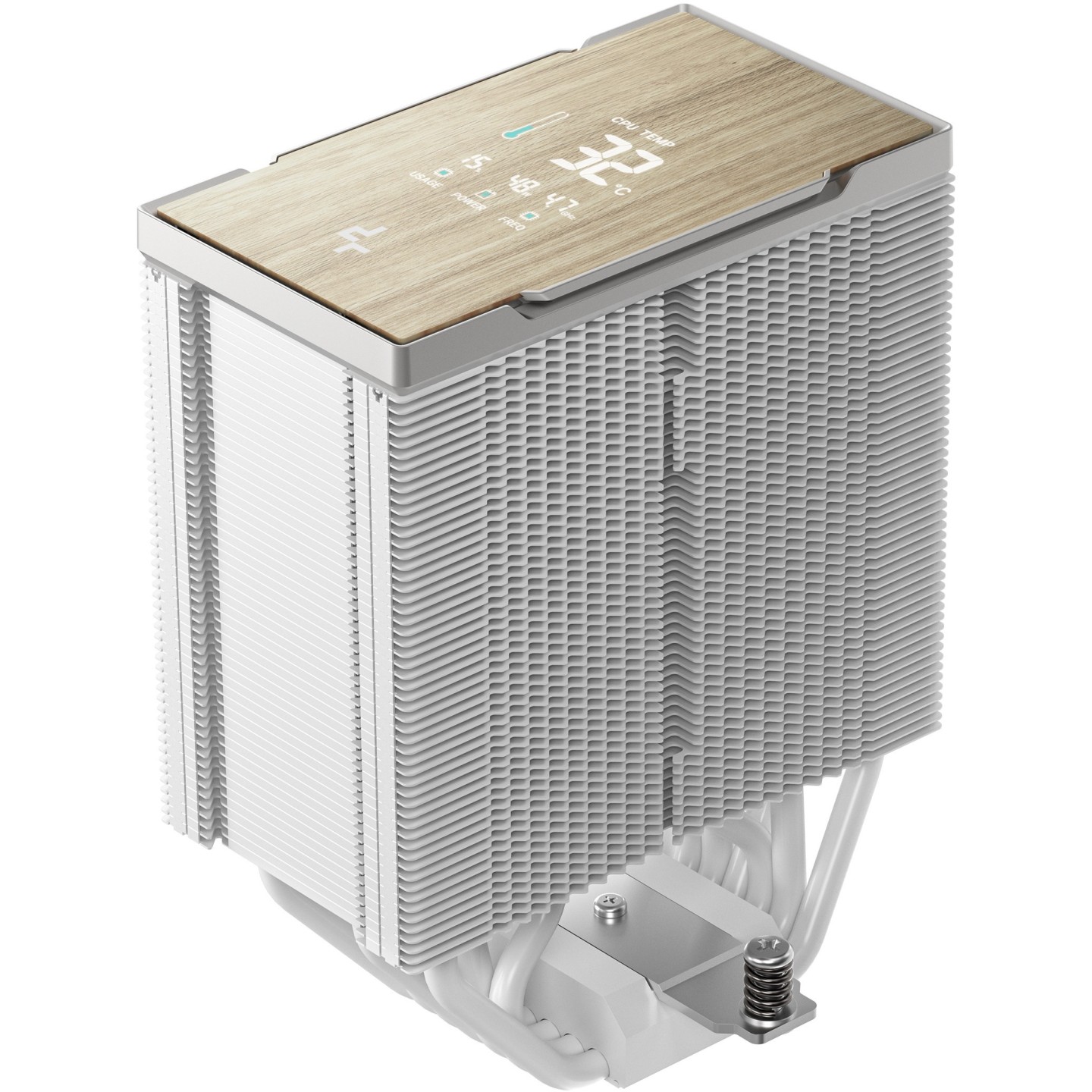 DeepCool AK700 Digital White 120mm CPU Air Cooler with LCD Display - 7 Heat Pipes (Boxed) — Buy in Cyprus with Fast Delivery