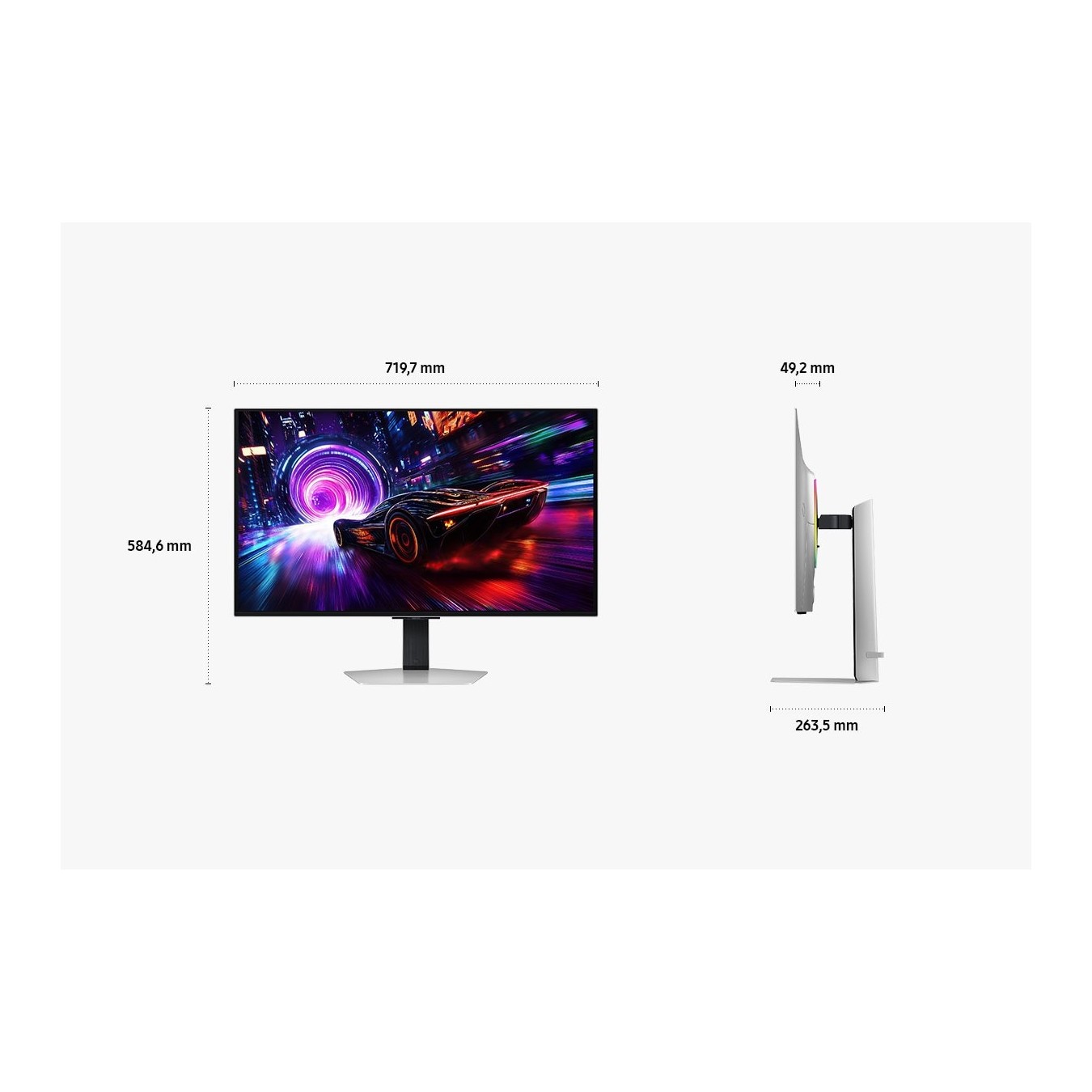 Samsung Odyssey OLED - LS32FG814SUXEN - G81SF 80cm (32') 4K OLED Gaming Monitor 16:9 HDMI DP 240Hz 0.03ms