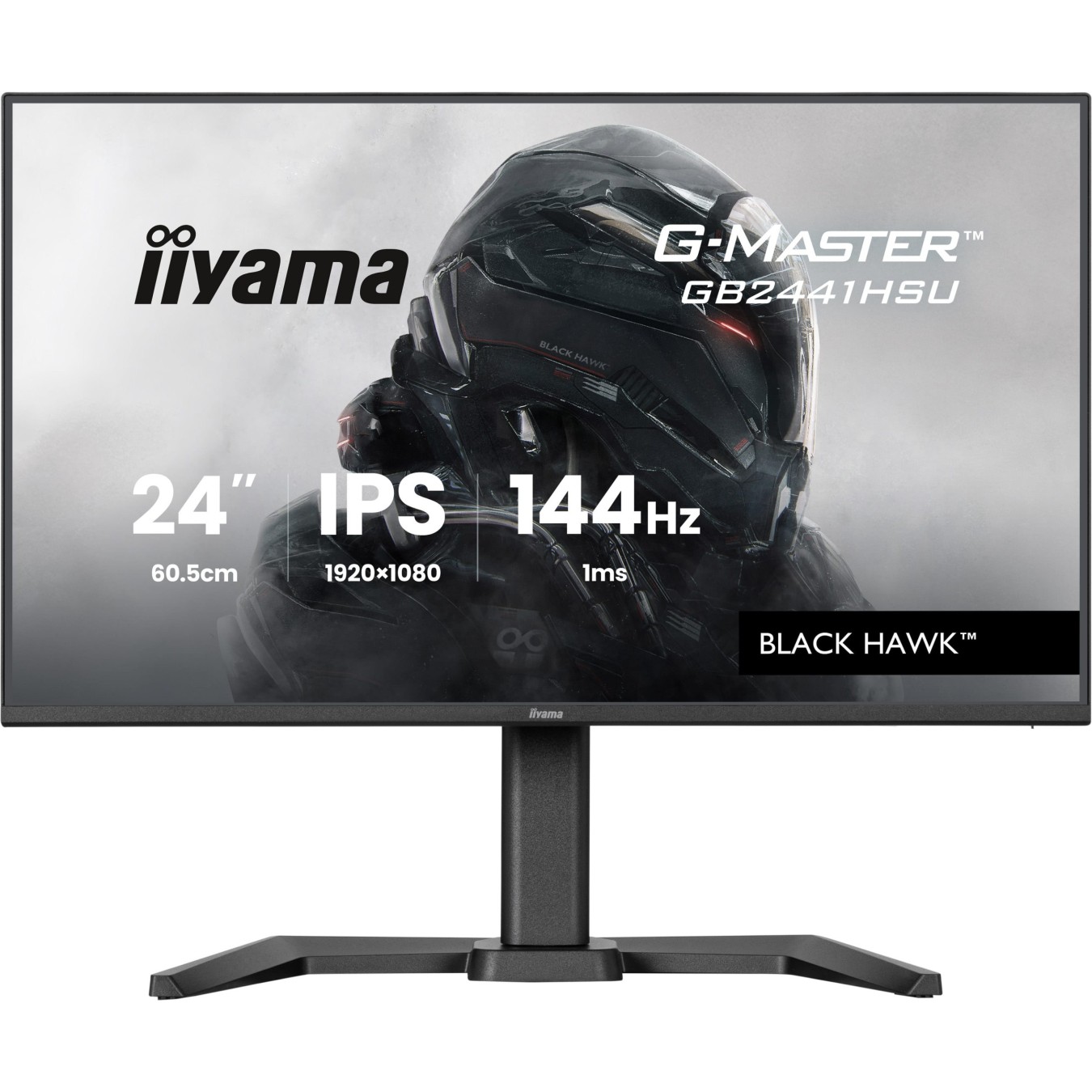 iiyama G-Master - GB2441HSU-B1 - 60.5 cm (23.8") (1920x1080) 16:9 FHD IPS 1 ms 144 Hz HDMI DisplayPort VESA Black