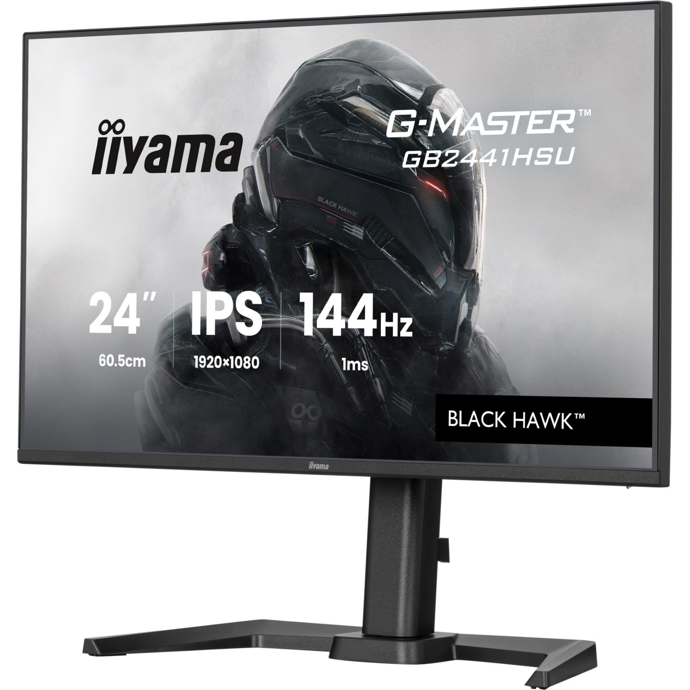 iiyama G-Master - GB2441HSU-B1 - 60.5 cm (23.8") (1920x1080) 16:9 FHD IPS 1 ms 144 Hz HDMI DisplayPort VESA Black