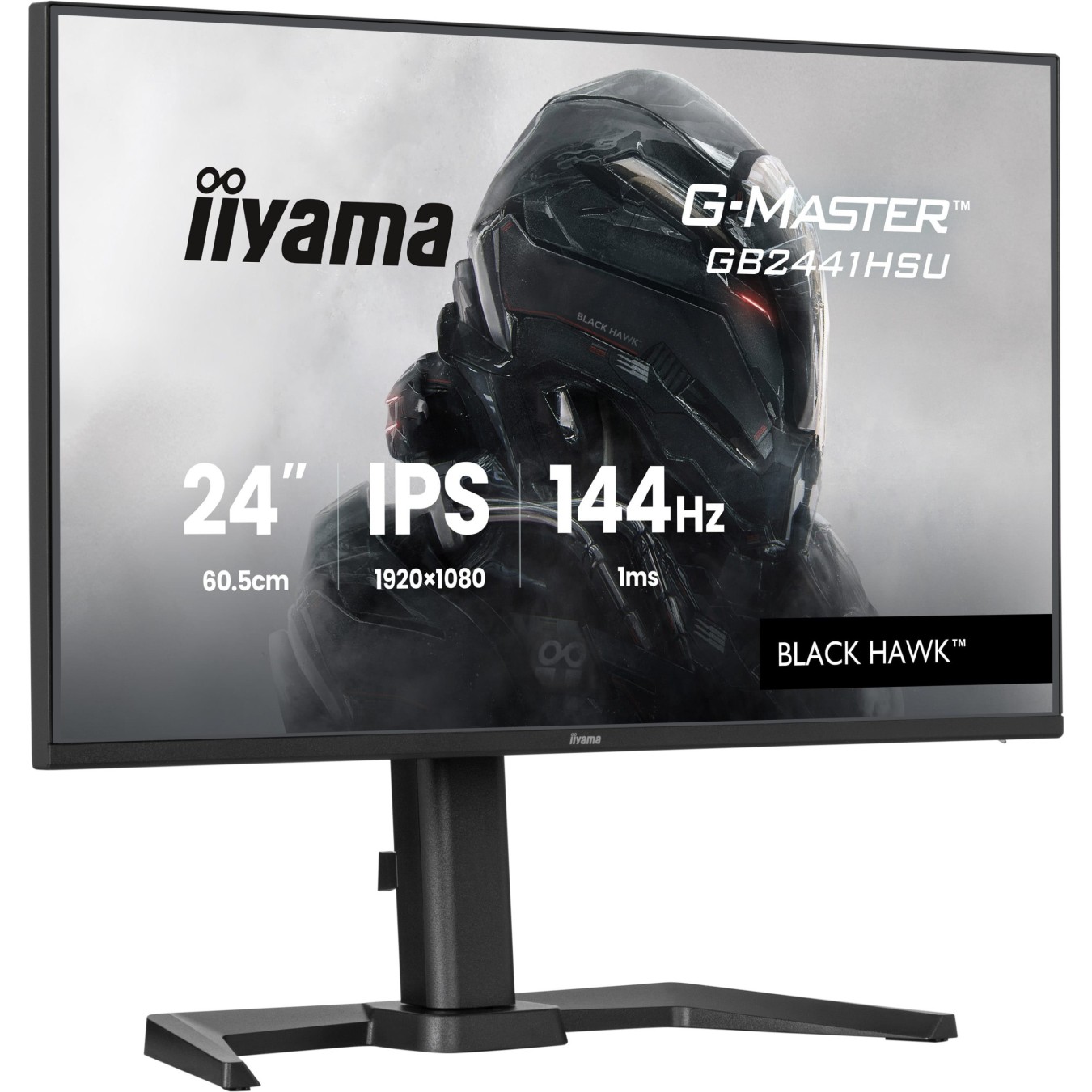 iiyama G-Master - GB2441HSU-B1 - 60.5 cm (23.8") (1920x1080) 16:9 FHD IPS 1 ms 144 Hz HDMI DisplayPort VESA Black