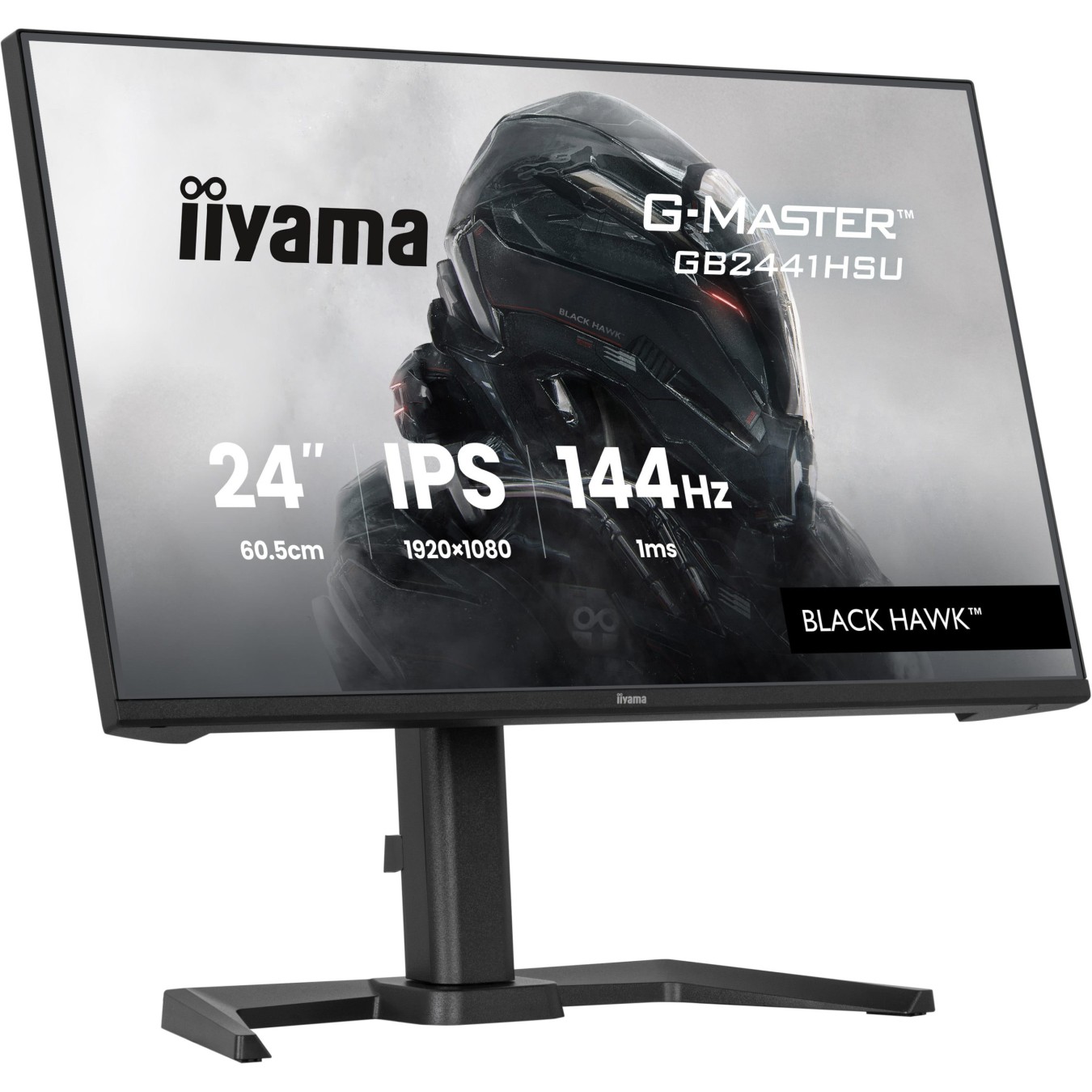 iiyama G-Master - GB2441HSU-B1 - 60.5 cm (23.8") (1920x1080) 16:9 FHD IPS 1 ms 144 Hz HDMI DisplayPort VESA Black