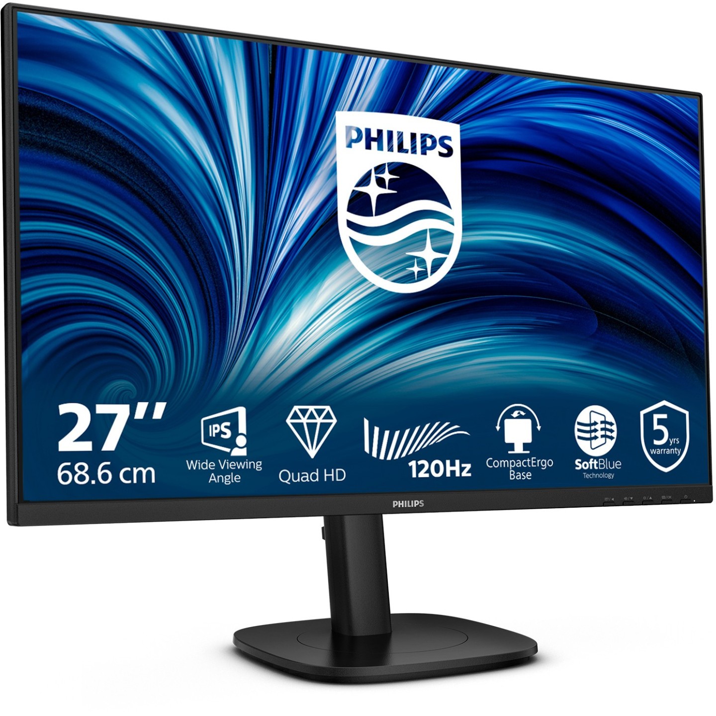 Philips 27B2N3500J/00 27" QHD 120Hz IPS USB Hub Monitor (Boxed) — Buy in Cyprus with Fast Delivery