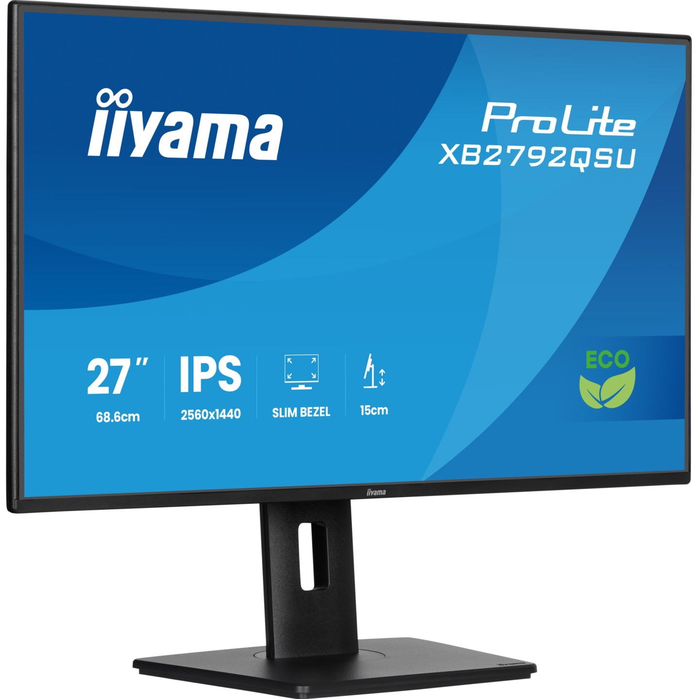 IIYAMA ProLite XB2792QSU-B1 27" QHD IPS 120Hz USB Hub - Black (Boxed) — Buy in Cyprus with Fast Delivery
