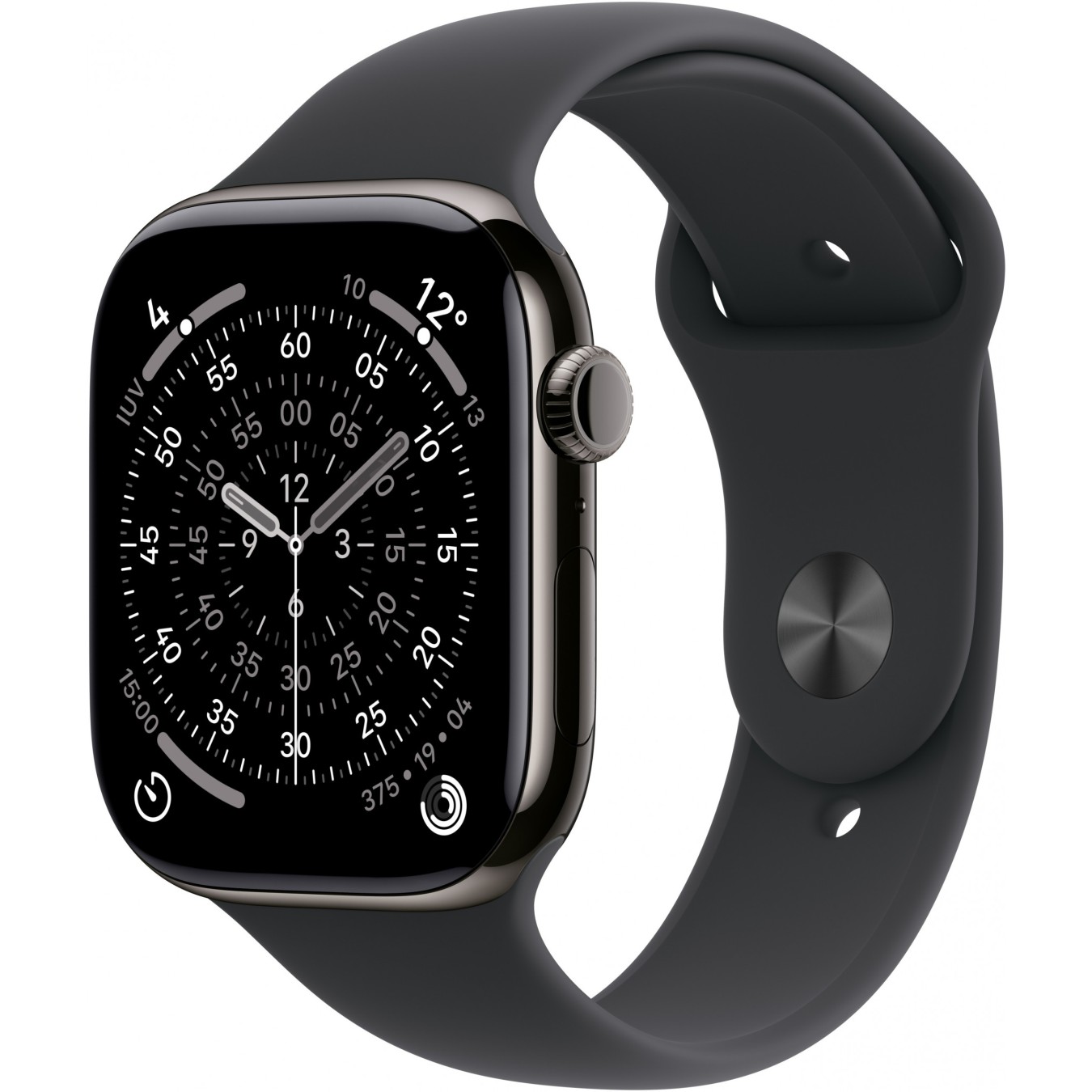 Apple Watch S11 Titan Schiefer Cellular 42mm (Sportarmband schwarz) M L — Buy in Cyprus with Fast Delivery