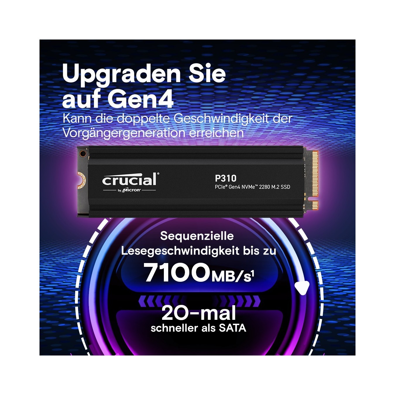 M.2 2TB Crucial P310 NVMe PCIe Gen4 with Headsink — Buy in Cyprus with Fast Delivery