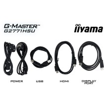 iiyama G-Master - G2771HSU-B1 - 68.6 cm (27-inch) (1920x1080) 16:9 FHD Fast IPS 0.4 ms 240 Hz HDMI DisplayPort USB-C VESA Black