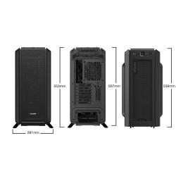 be quiet! Silent Base 802 Black Mid Tower Case E-ATX ATX Micro-ITX USB-C 420mm Radiator (Boxed)