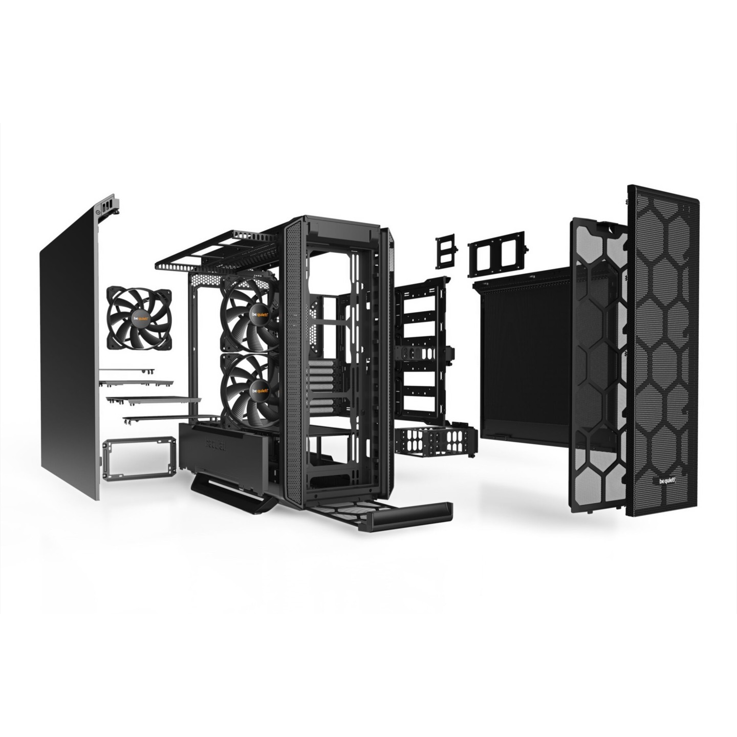 be quiet! Silent Base 802 Black Mid Tower Case E-ATX ATX Micro-ITX USB-C 420mm Radiator (Boxed)