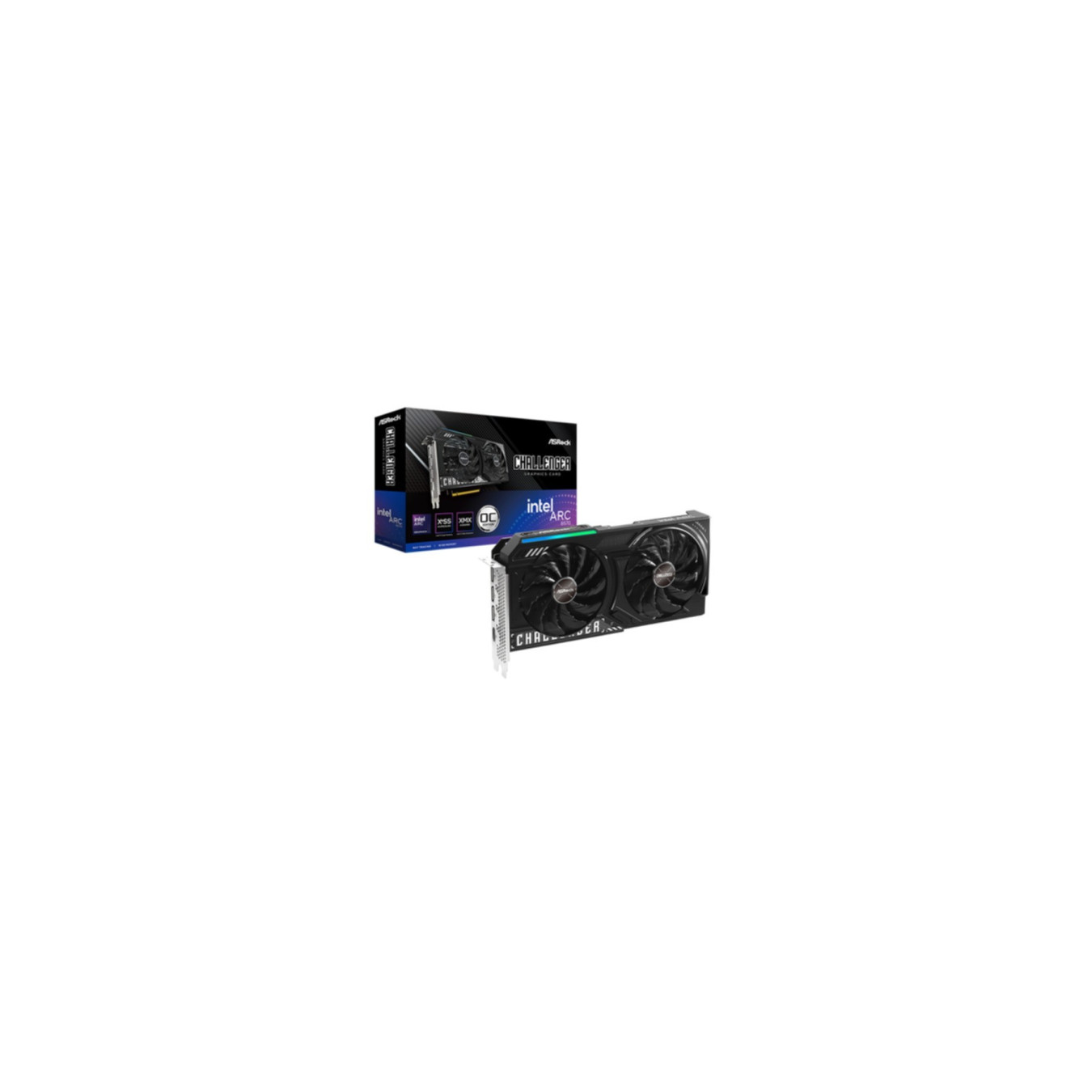 ASRock Challenger Intel Arc B570 OC - 10GB GDDR6 - Black - Dual-Fan, 2340 MHz Boost — Buy in Cyprus with Fast Delivery