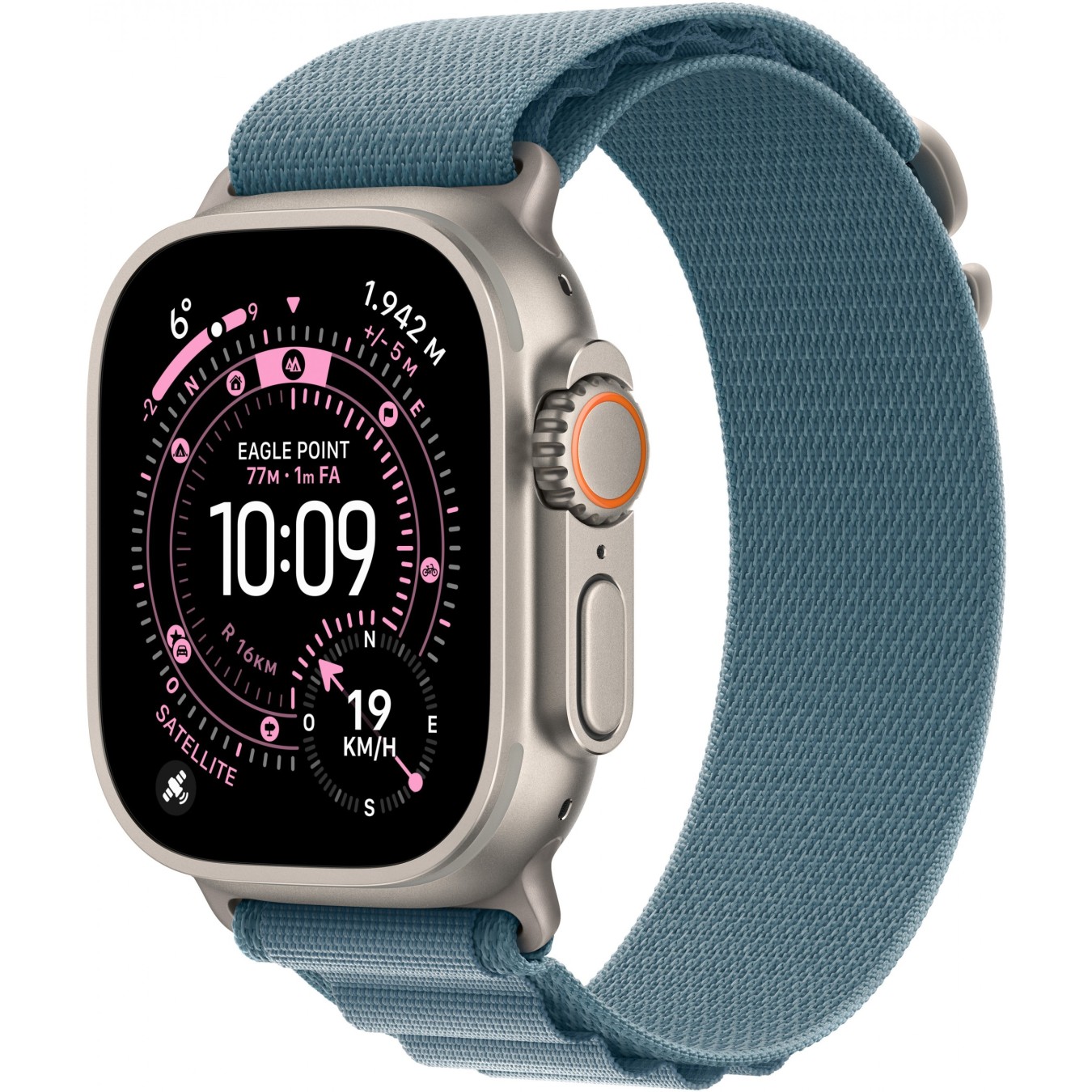 Apple Watch Ultra 3 Titanium Cellular - 49mm Natural (Alpine Loop Light Blue) Small — Buy in Cyprus with Fast Delivery