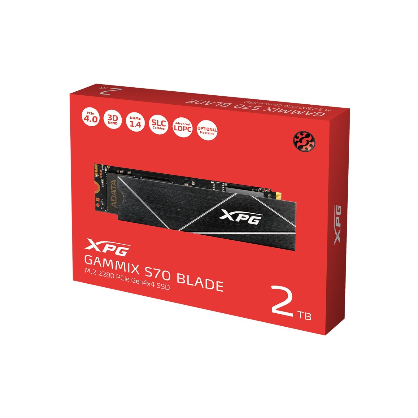 ADATA M.2 PCI-E NVMe Gen4 - S70 - 2TB Retail — Buy in Cyprus with Fast Delivery