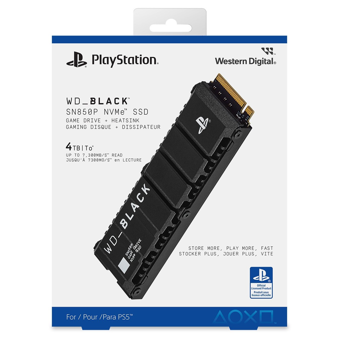 M.2 WD Black SN850P NVMe SSD - WDBBYV0010BNC-WRSN - SSD - 1 TB - internal - M.2 2280 - PCIe 4.0 x4 (NVMe) - integrated ...