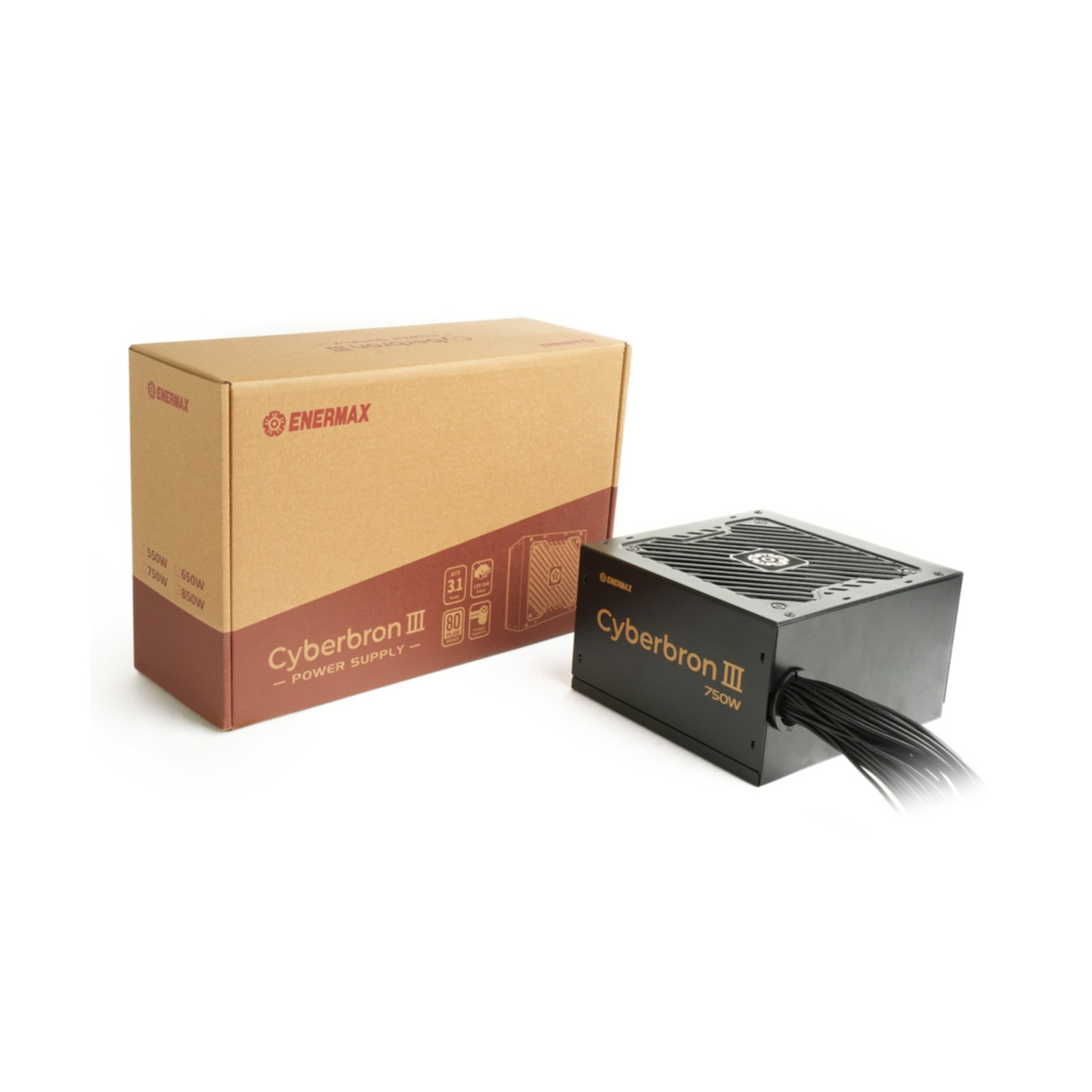 Enermax CyberBron III 850W - EMB850EWT-NAC - ATX, Non-Modular, 80 PLUS Bronze, Black — Buy in Cyprus with Fast Delivery
