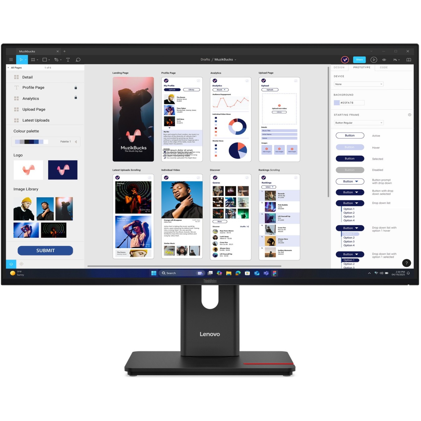 Lenovo ThinkVision - T32UD-40 - 31.5 inch UHD HDMI DP USB-C DOC — Buy in Cyprus with Fast Delivery