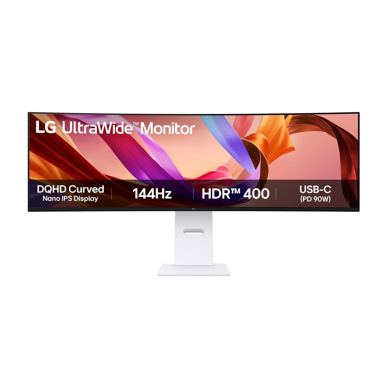 124.5 cm 49' (5120×1440) LG - 49U950A-W - 32:9 Nano IPS 5 ms 144 Hz HDMI ×2 DisplayPort ×1 USB-C (90W) 2×10W-Speakers VES...