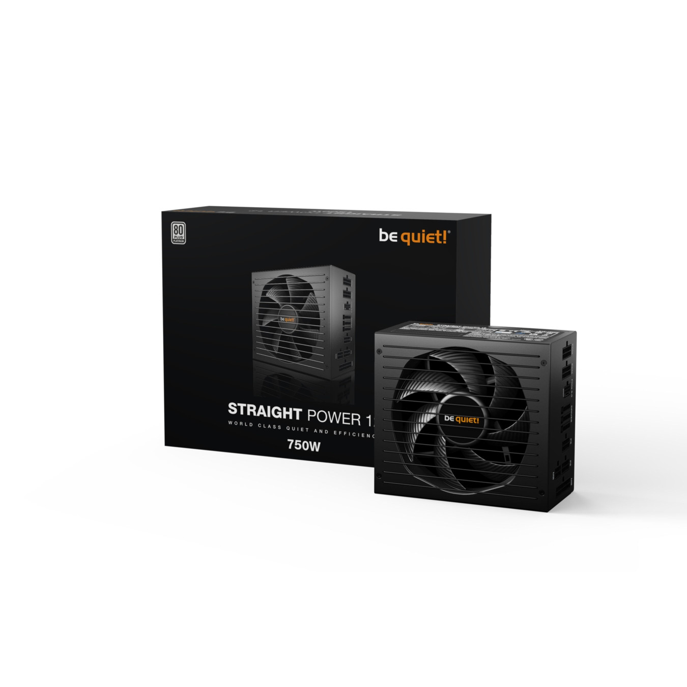Be Quiet Straight Power 12 - BN336 - 750W 80 PLUS Platinum, Fully-Modular, ATX 3.1, Black — Buy in Cyprus with Fast Delivery