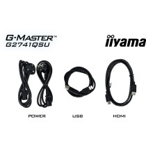 iiyama G-Master - G2741QSU-B1 - 16:9 QHD IPS 1 ms (MPRT) 144 Hz HDMI 2.0 DisplayPort 1.4 VESA 100...