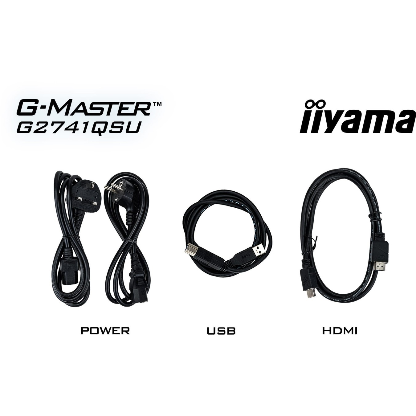 iiyama G-Master - G2741QSU-B1 - 16:9 QHD IPS 1 ms (MPRT) 144 Hz HDMI 2.0 DisplayPort 1.4 VESA 100...