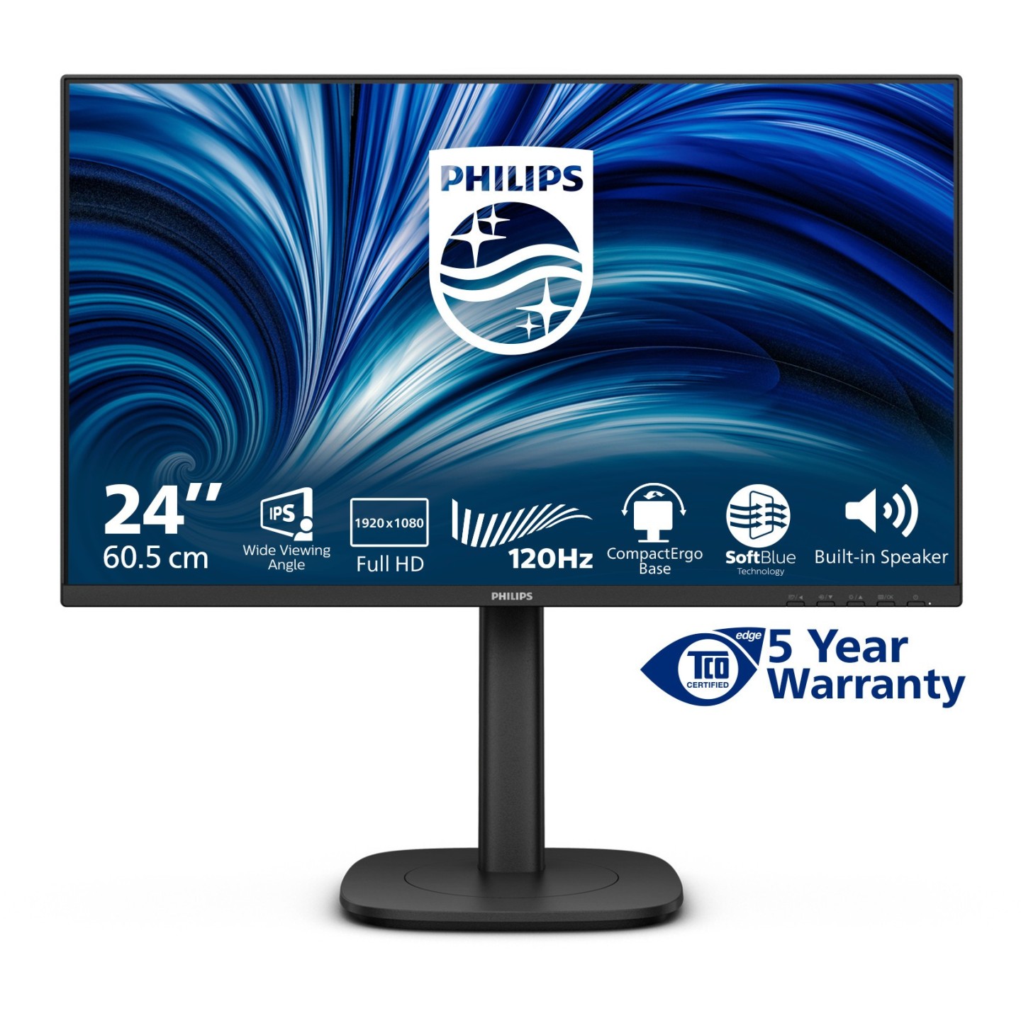 Philips 24B2N3200J/00 23.8" FHD IPS 120Hz Flat Monitor (Boxed) — Buy in Cyprus with Fast Delivery