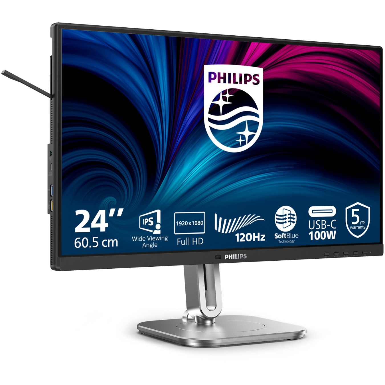 PHILIPS Monitor - 24B2U4301/00 - 60.45 cm (23.8") diagonal, 1920x1080, HDMI, DP, USB — Buy in Cyprus with Fast Delivery