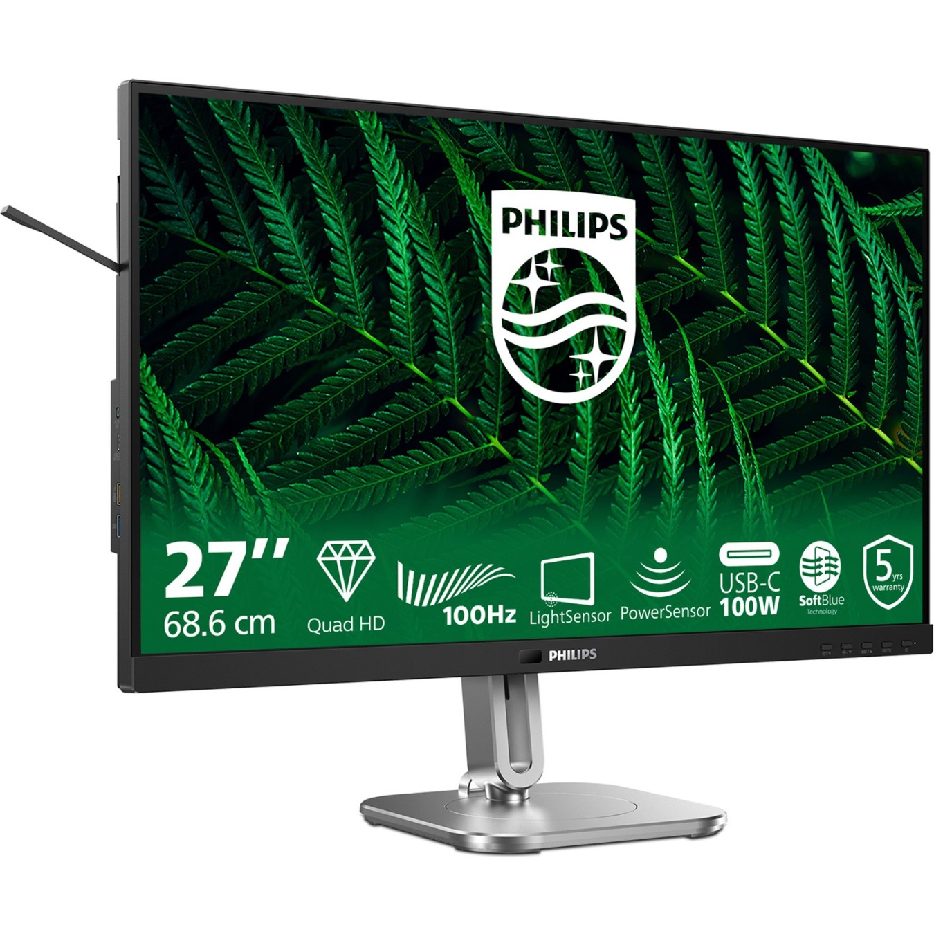 Philips Monitor - 27B2G5601 - 68.5cm (27.0') 16:09 HDMI+DP+USB-C IPS — Buy in Cyprus with Fast Delivery