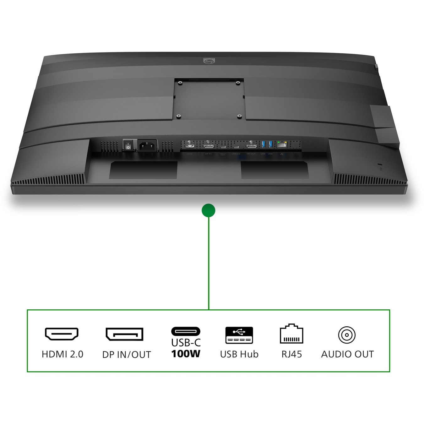 Philips Monitor - 27B2G5601 - 68.5cm (27.0') 16:09 HDMI+DP+USB-C IPS — Buy in Cyprus with Fast Delivery