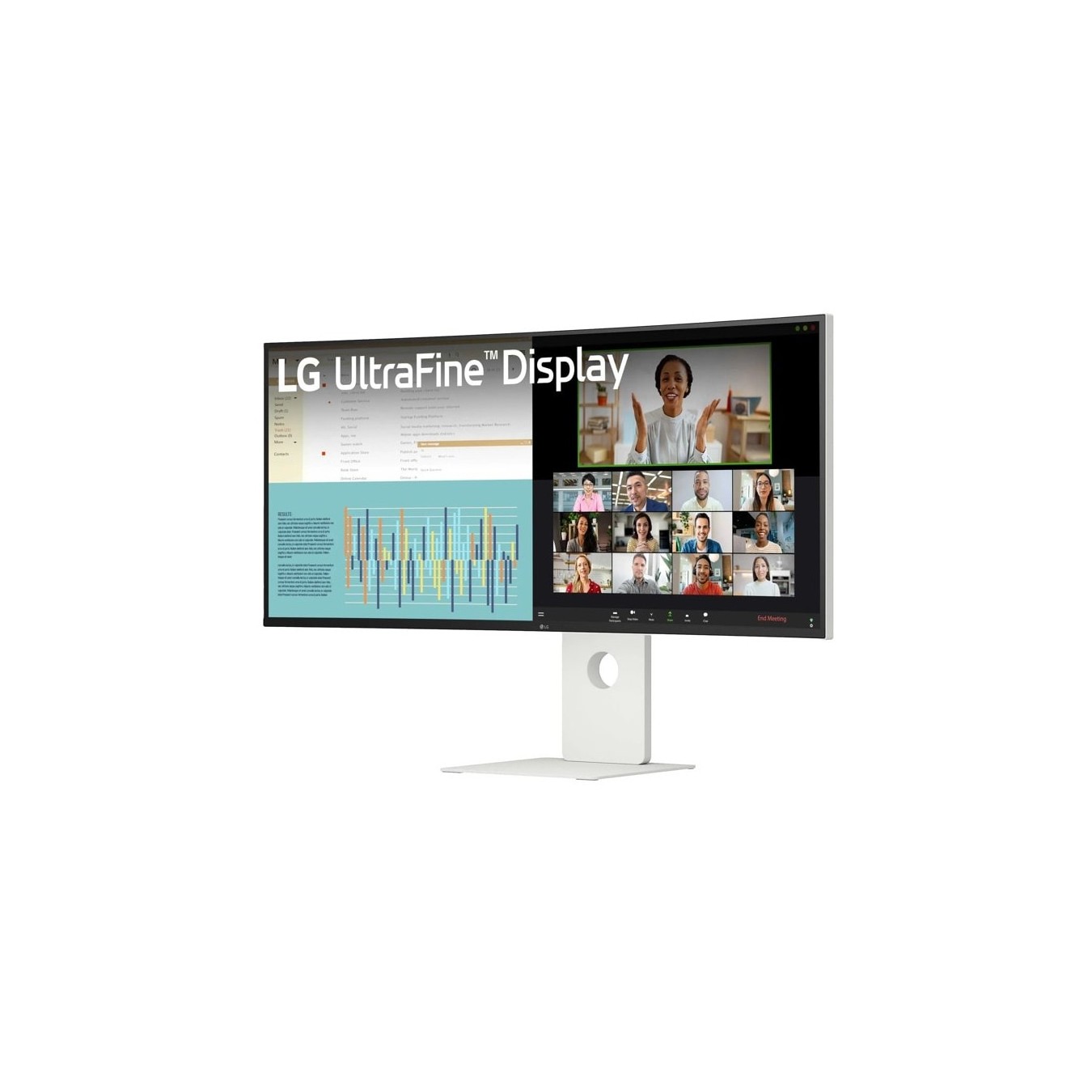 LG 101.6 cm 40-inch 5120×2160 21:9 NanoIPS 5 ms 120 Hz Thunderbolt 5 (96W) HDMI 2.1×2 DP2.1 USB-C KVM - 40U990A-W -