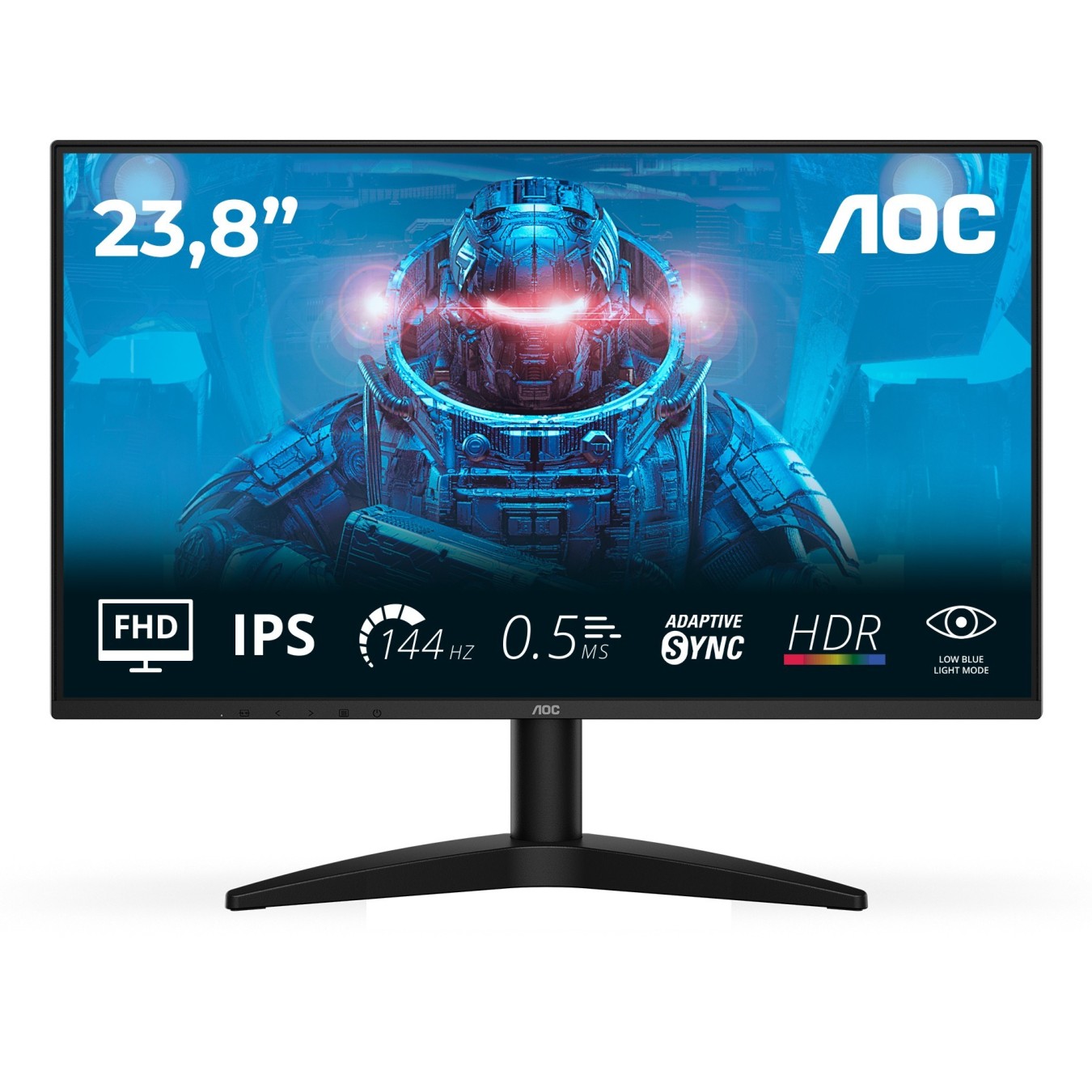 AOC 60.5cm (23.8') - 24B36X - 16:09 HDMI+DP Black — Buy in Cyprus with Fast Delivery