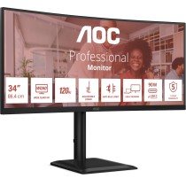 AOC Monitor - CU34E4CV - 86.0cm (34') 21:9 2xHDMI+DP+USB-C Curved Black — Buy in Cyprus with Fast Delivery