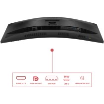 AOC Monitor - CU34E4CV - 86.0cm (34') 21:9 2xHDMI+DP+USB-C Curved Black — Buy in Cyprus with Fast Delivery