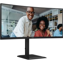 AOC Monitor - CU34E4CV - 86.0cm (34') 21:9 2xHDMI+DP+USB-C Curved Black — Buy in Cyprus with Fast Delivery
