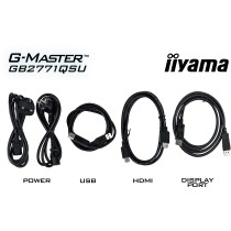 68.6 cm 27? (2560×1440) iiyama - GB2771QSU-B1 - 16:9 QHD Fast IPS 0.5 ms (MPRT) 200 Hz HDMI 2× DisplayPort USB-C VESA 100