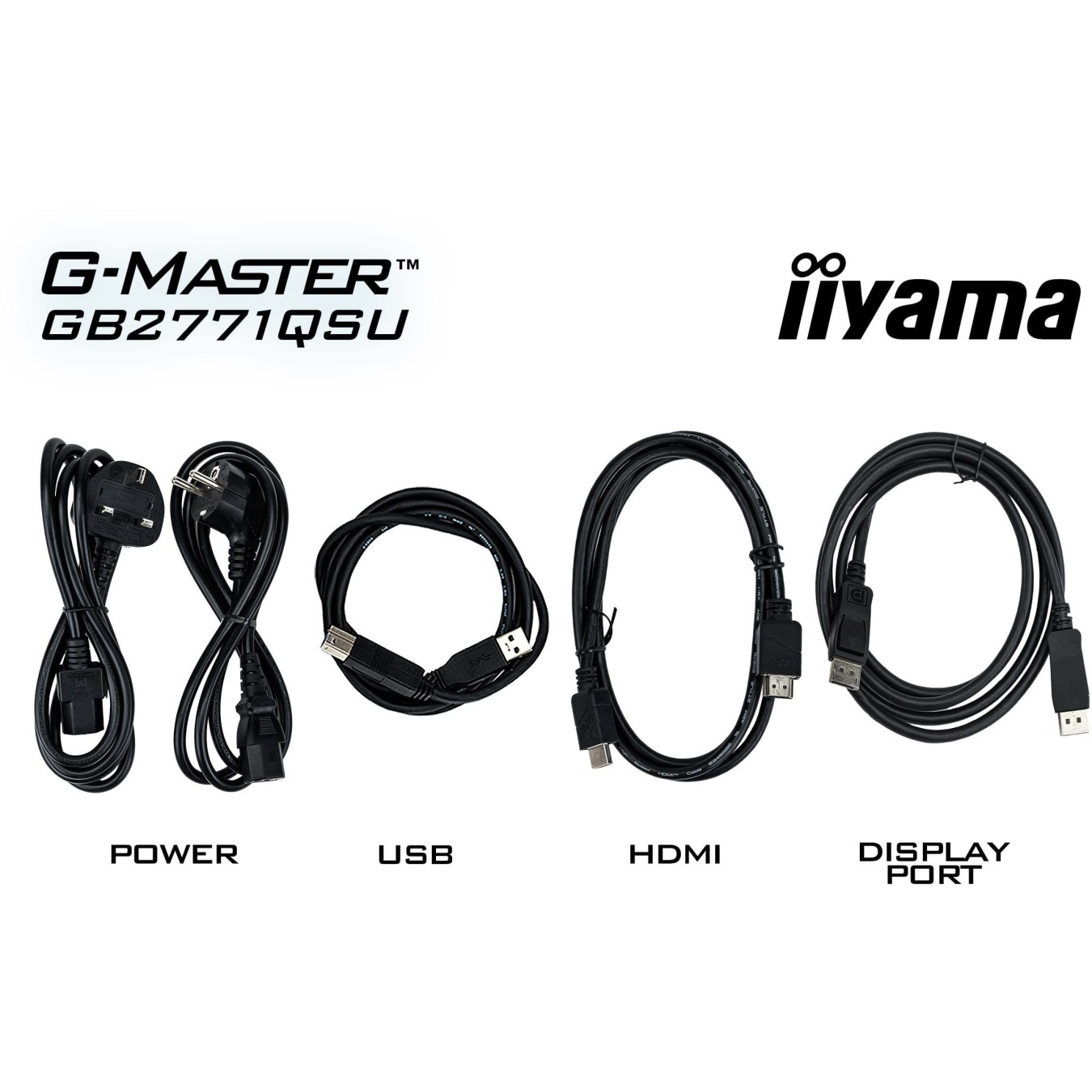 68.6 cm 27? (2560×1440) iiyama - GB2771QSU-B1 - 16:9 QHD Fast IPS 0.5 ms (MPRT) 200 Hz HDMI 2× DisplayPort USB-C VESA 100