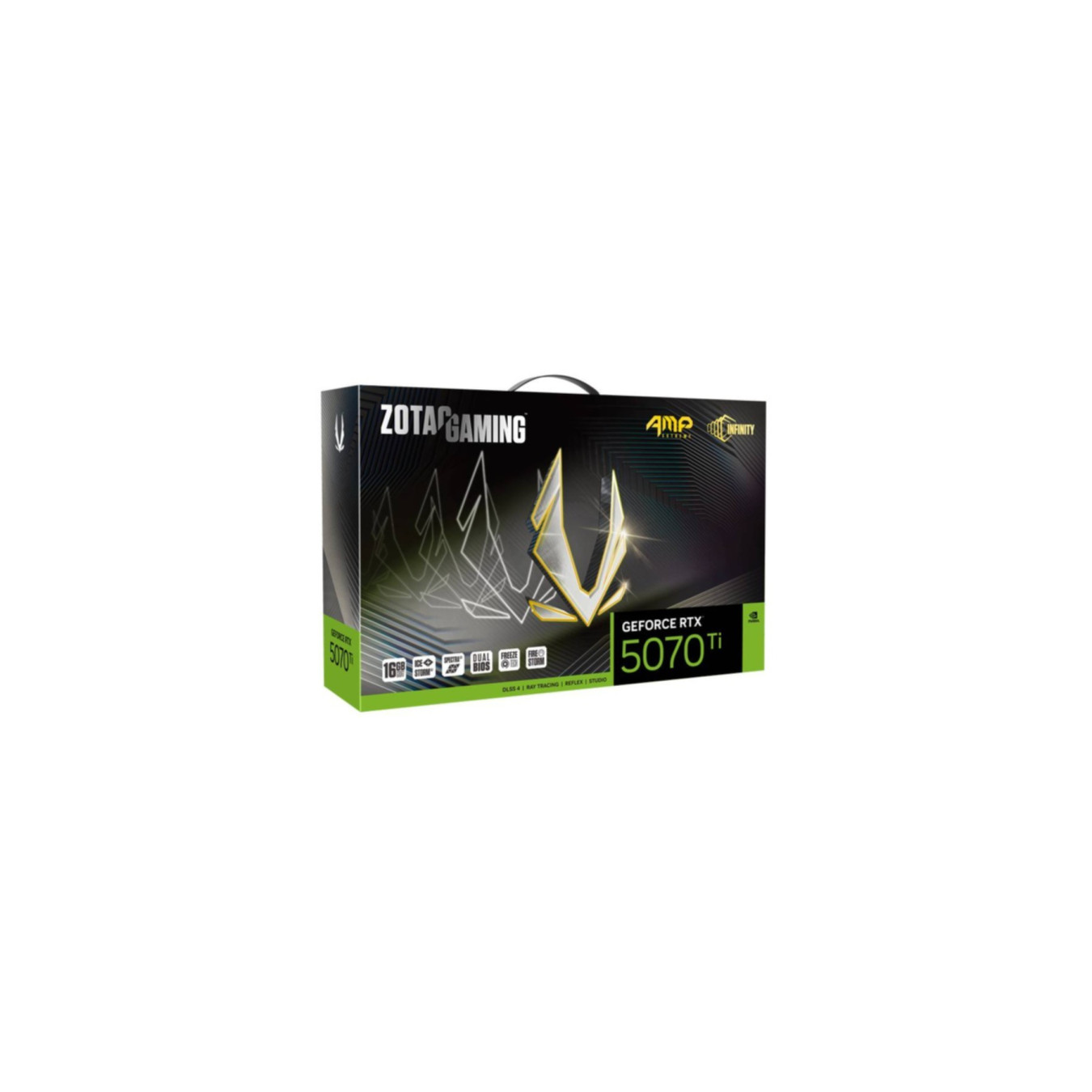 ZOTAC GeForce RTX 5070 Ti AMP Extreme Infinity - Black, 16GB GDDR7, 2512 MHz, PCIe 5.0 — Buy in Cyprus with Fast Delivery