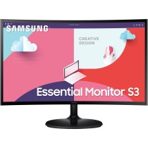 Samsung Monitor - S24C364EAU - 61cm 24'' (1920x1080) Essential Curved 16:9 4ms HDMI VGA Full HD Black