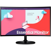 Samsung Monitor - S24C364EAU - 61cm 24'' (1920x1080) Essential Curved 16:9 4ms HDMI VGA Full HD Black