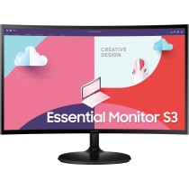 Samsung Monitor - S24C364EAU - 61cm 24'' (1920x1080) Essential Curved 16:9 4ms HDMI VGA Full HD Black