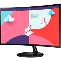 Samsung Monitor - S24C364EAU - 61cm 24'' (1920x1080) Essential Curved 16:9 4ms HDMI VGA Full HD Black