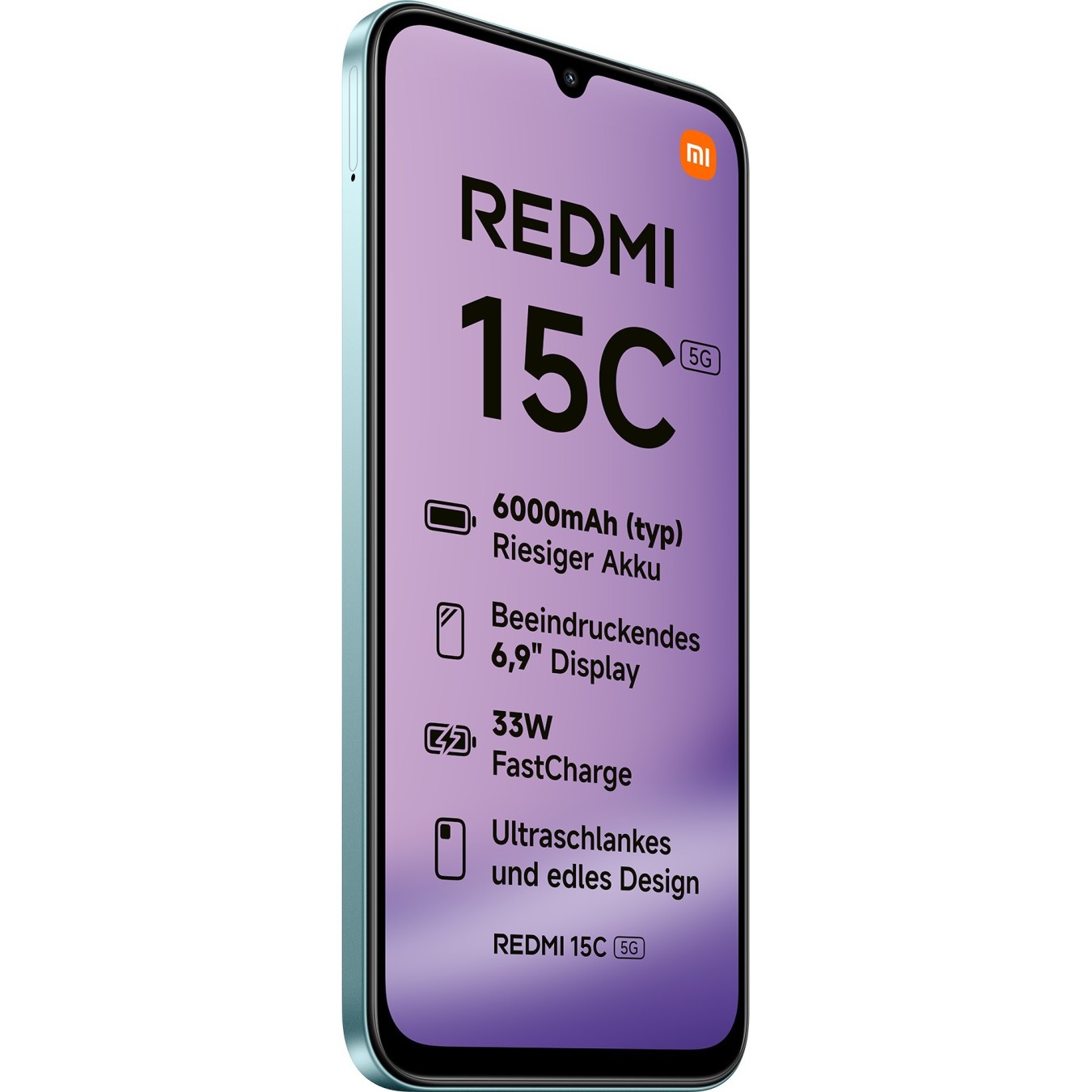 Xiaomi Redmi - 15C - 5G Dual Sim 4RAM 128GB Mint Green — Buy in Cyprus with Fast Delivery