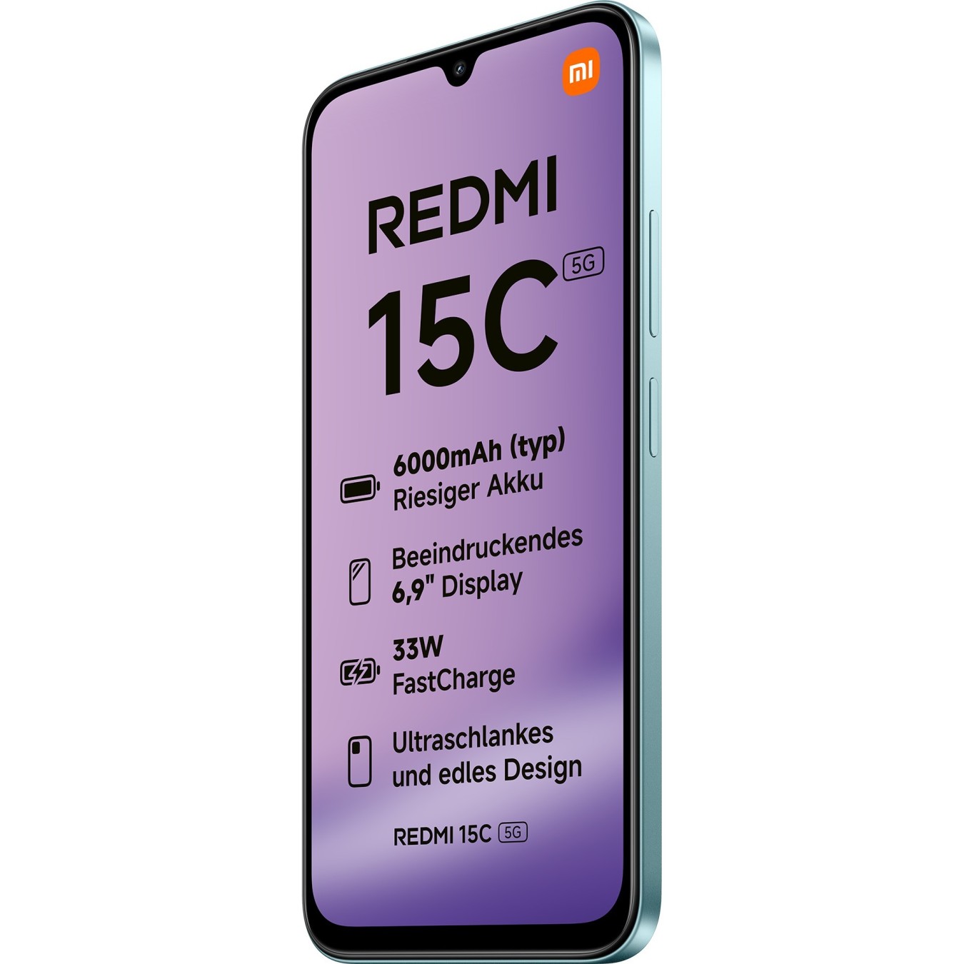 Xiaomi Redmi - 15C - 5G Dual Sim 4RAM 128GB Mint Green — Buy in Cyprus with Fast Delivery