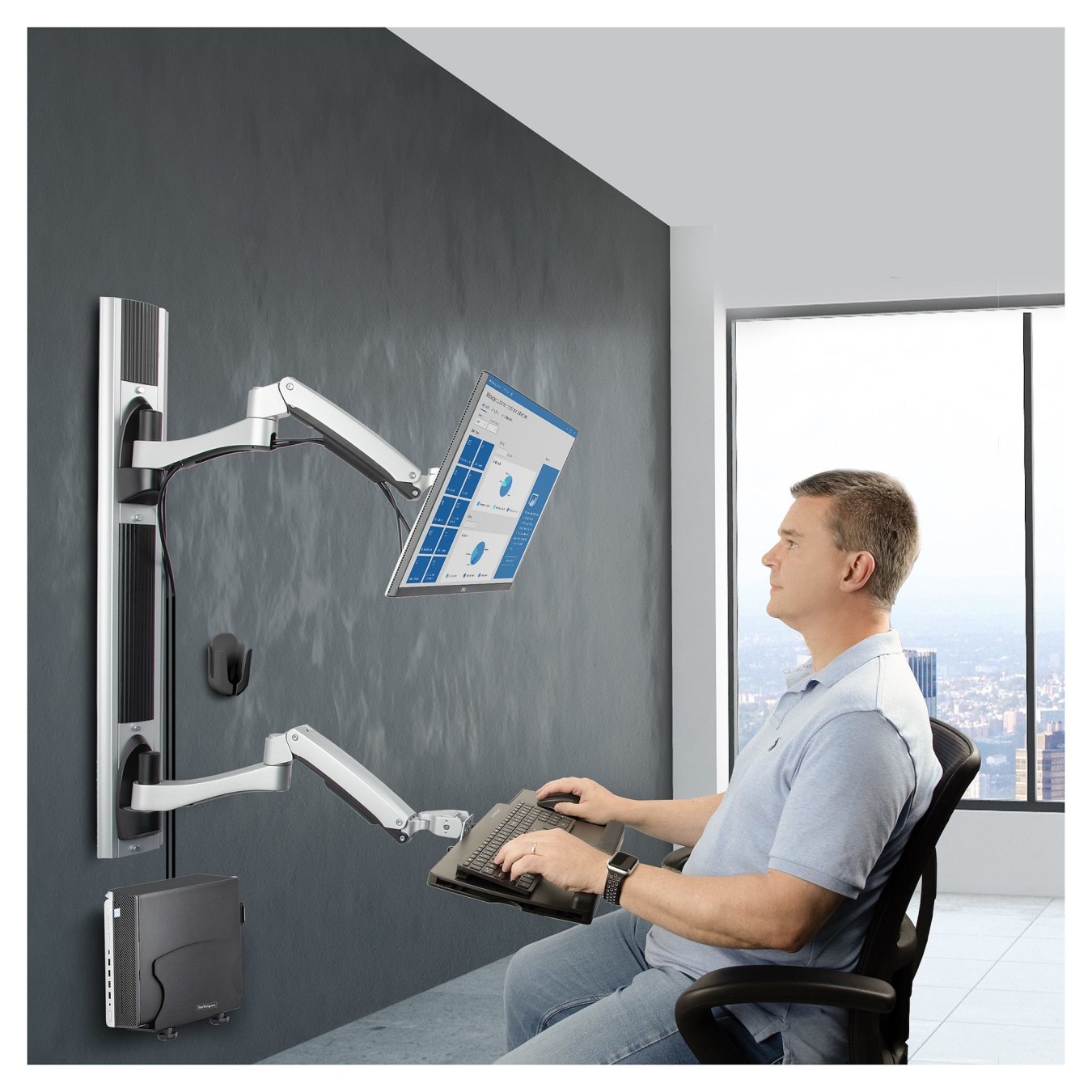 StarTech Wall Mount Workstation - Wall Mount Workstation — Buy in Cyprus with Fast Delivery