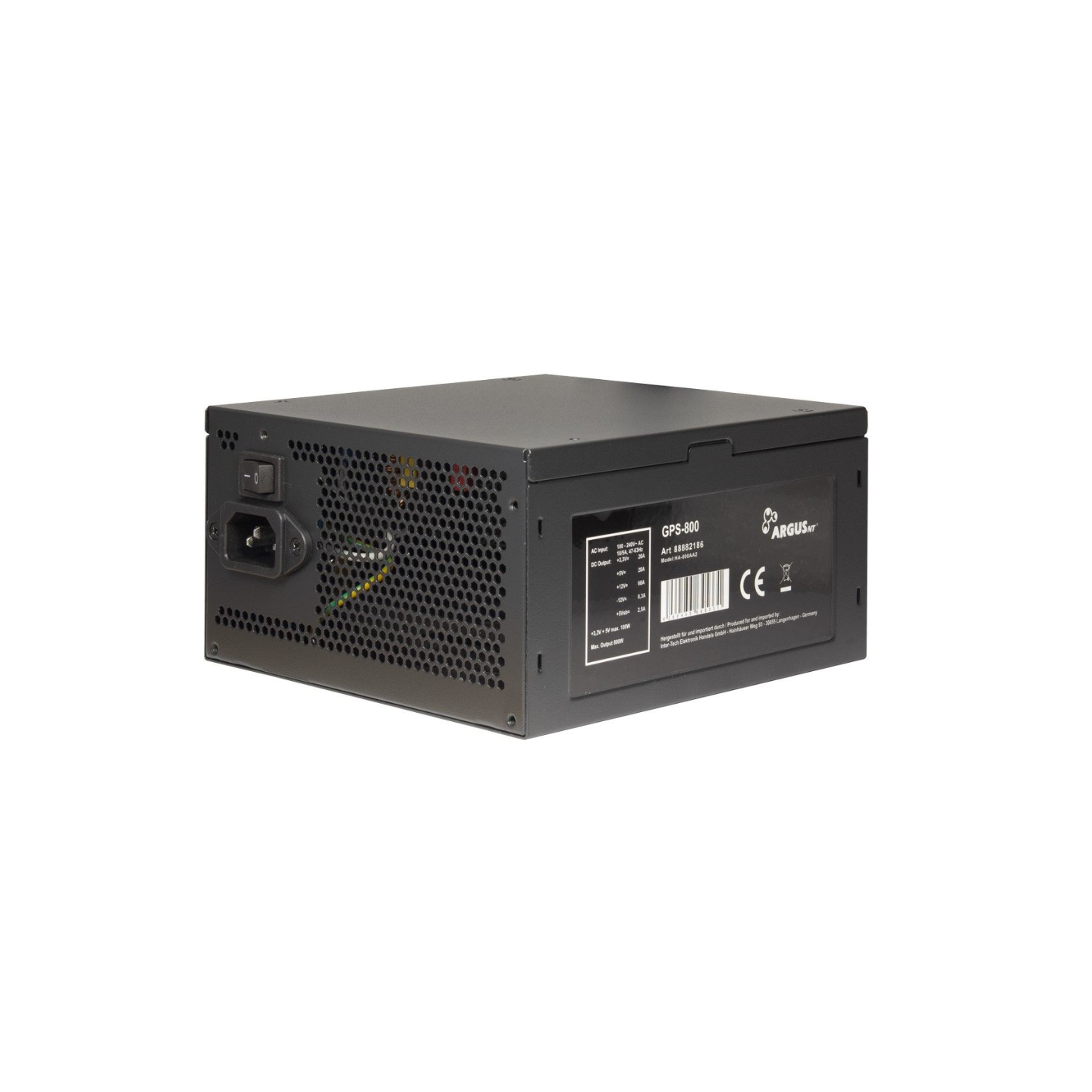 Inter-Tech Argus GPS-800 800W - 80+ Gold ATX Power Supply - GPS-800 (Boxed) — Buy in Cyprus with Fast Delivery