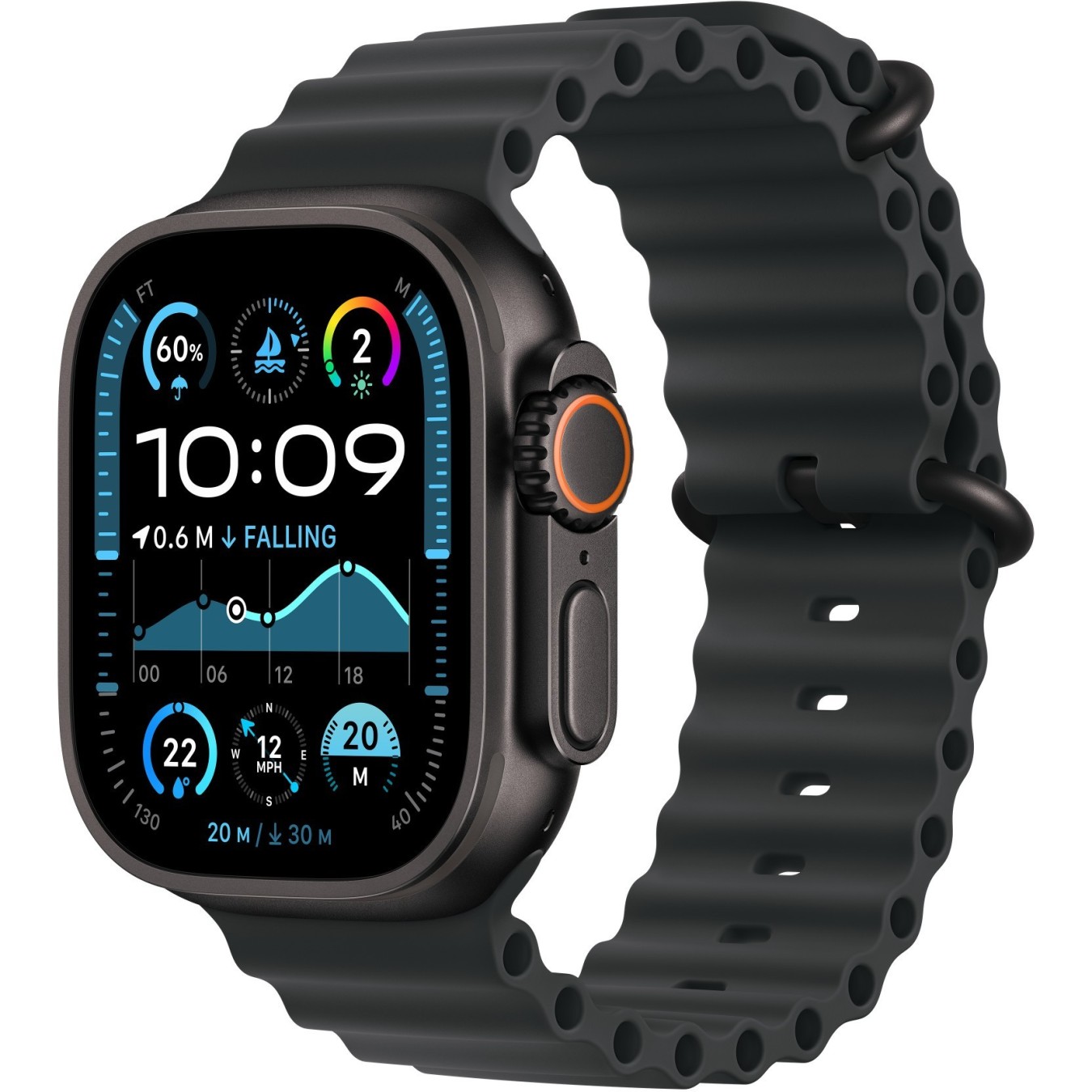 APPLE 49mm Black OceanBand - Black Titanium Finish — Buy in Cyprus with Fast Delivery