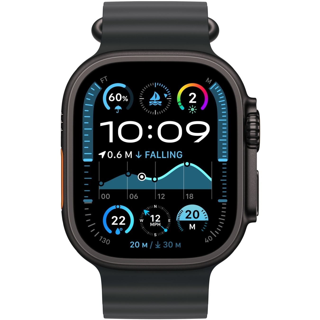 APPLE 49mm Black OceanBand - Black Titanium Finish — Buy in Cyprus with Fast Delivery