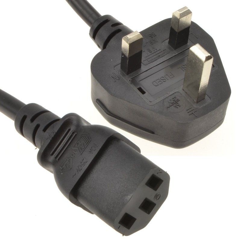 Buy PC Power Cable - TA-001 - 1.5m / UK Plug in Cyprus, Nicosia, Limassol, Larnaka, Pafos