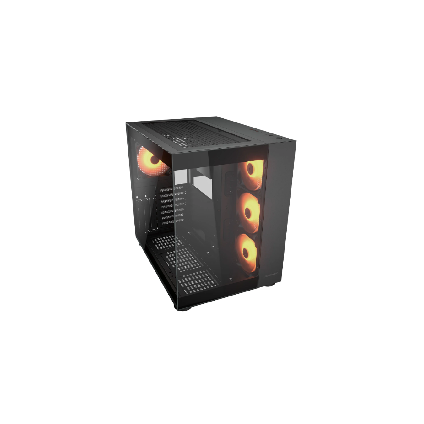 Cougar FV150 RGB Mid Tower PC Case – Dual Chamber Black | Armenius Store
