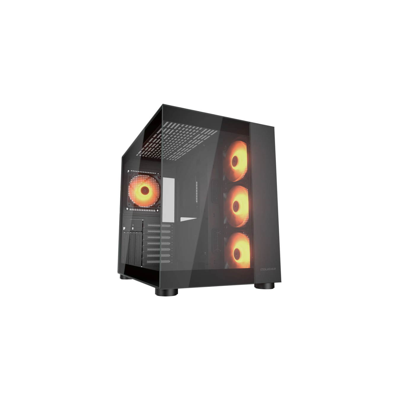 Cougar FV150 RGB Mid Tower PC Case – Dual Chamber Black | Armenius Store